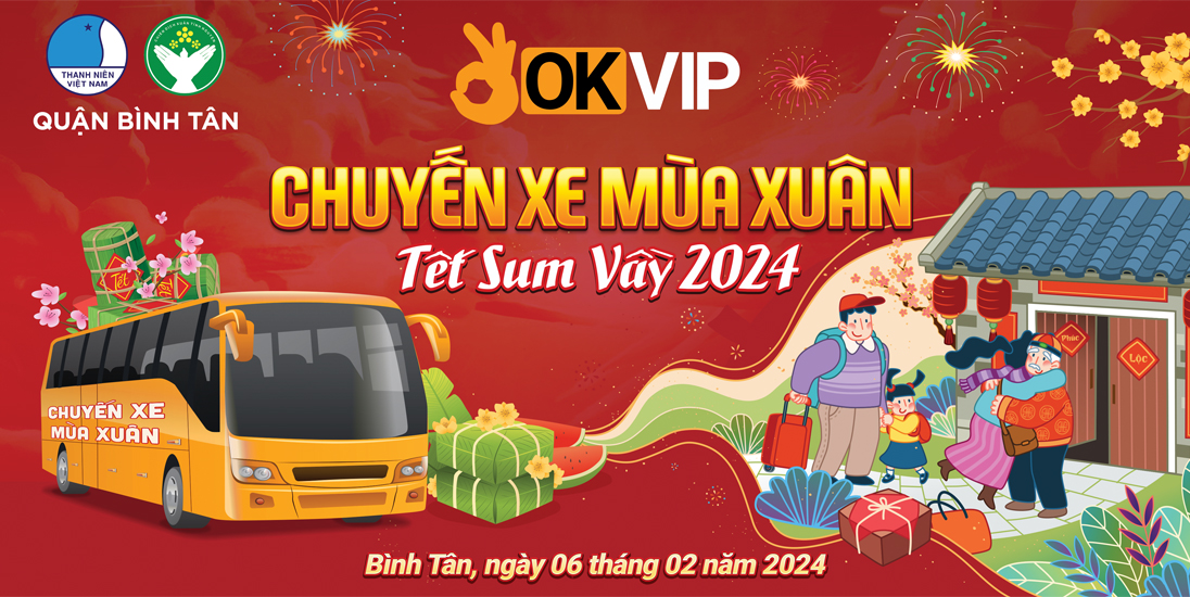 Chuyến xe tình nguyện - Chuyến xe mang mùa xuân của OKVIP đầu năm 2024 1 OKVIP tổ chức hoạt động ý nghĩa Chuyến xe mùa xuân Tết sum vầy 2024
